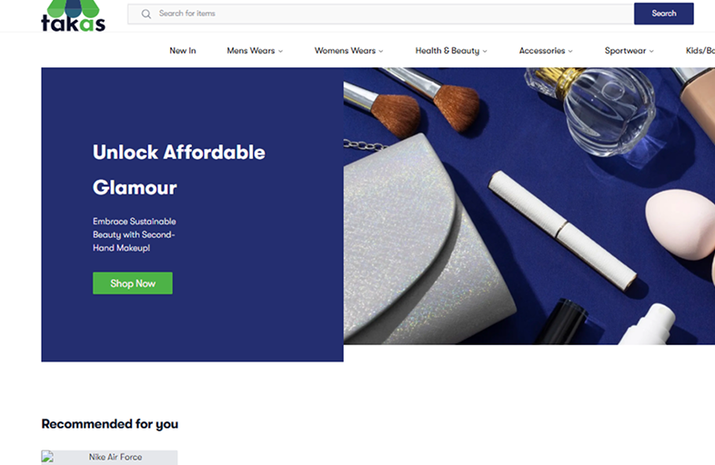 TAKAS ecommerce web application